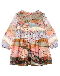 Шерстяное платье, синий Chloe