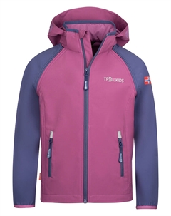 Куртка софтшелл Zipp Off Rondane XT, цвет Lila/Rosa Trollkids