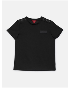 Футболка с круглым вырезом с тиснением Khaleb (7-16), черный Guess factory