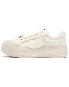 Кеды, скейтборд обувь женская низкая Feather белый/овсяный молочный 361