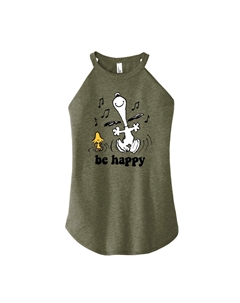 Майка с высоким воротником и высоким воротником для подростков Peanuts Happy Dance Licensed character