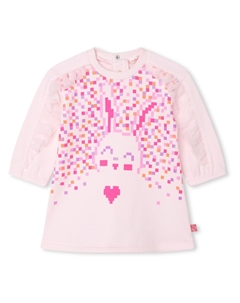 Розовое платье-свитер Pixel Bunny, розовый Billieblush