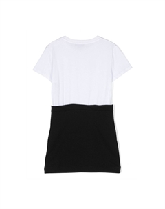 Черно-белое платье с логотипом, мультиколор Balmain