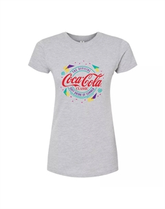 Детская приталенная футболка с логотипом Coca-Cola 90-х годов, серый Licensed character