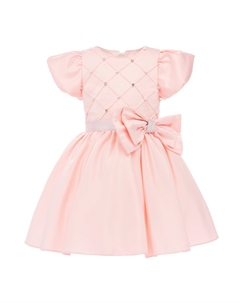 Розовое платье с бантом и чашкой Sevilla, розовый Tulleen