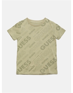 Футболка с логотипом Eddie (7–16), цвет Green Balsam Guess factory