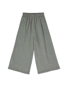 Серые брюки-палаццо для девочек, серый Poppet & fox