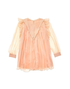 Шелковое платье, розовый Chloe