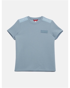 Футболка с круглым вырезом с тиснением Khaleb (7-16), цвет Blue Cotton Guess factory