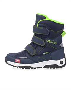 Ботинки Lofoten XT, цвет Dunkelblau/ Hellgrün Trollkids