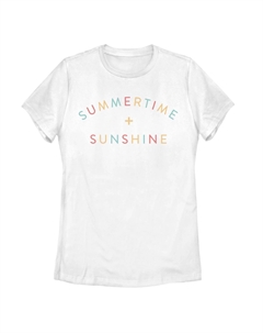 Футболка с рисунком «Summertime + Sunshine» для юниоров Unbranded