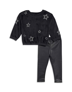 Комплект из рубашки и леггинсов Silver Star для девочек - Baby, черный Splendid