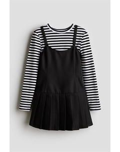 Комплект из двух предметов: рубашка и платье, черный H&m