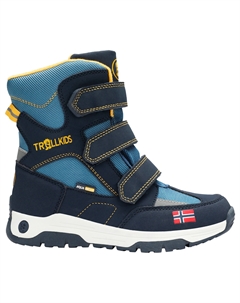 Зимние ботинки Kid's Lofoten Winter Boots, цвет Steel Blue/Black Trollkids