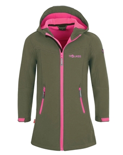 Куртка софтшелл Softshellmantel Lillesand, хаки Trollkids
