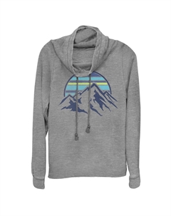 Пуловер с карманами и воротником-хомутом для юниоров Sunset Mountain Range Unbranded