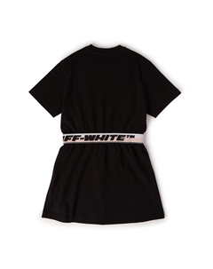 Черное платье с логотипом, черный Off-white