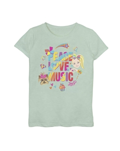 Девочки 6–16 лет Nickelodeon JoJo Siwa Peace, Love, Music Радужный топ, светло-зеленый Licensed character