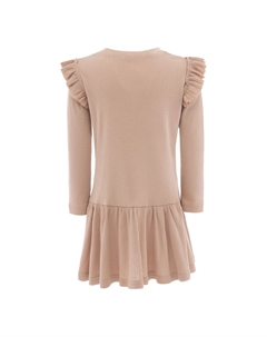 Розовое платье с рюшами из модала, розовый Banblu