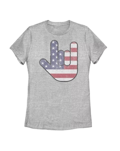 Юниорская футболка Rock On Hand с флагом США Unbranded