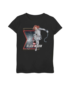 Футболка с графическим логотипом Black Widow для девочек 7–16 лет Marvel