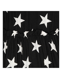 Черно-кремовое платье Balze Stelle, черный Monnalisa