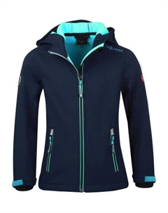 Куртка софтшелл Trollfjord, темно синий Trollkids