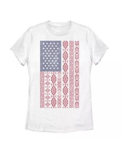 Футболка с американским флагом в племенном стиле для юниоров Unbranded