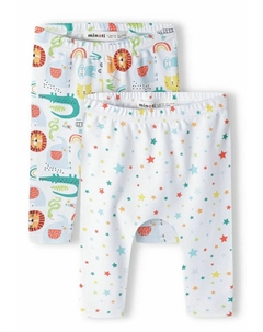 Леггинсы 2 PACK, цвет white Minoti