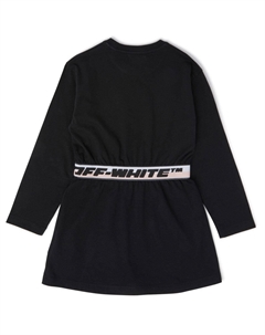 Черное платье с логотипом, черный Off-white