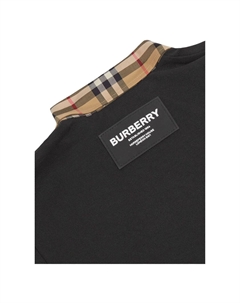 Черное платье-поло, черный Burberry
