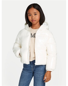 Пуховик стандартного кроя, экрю Tommy hilfiger