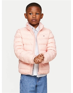Пуховик стандартного кроя, розовый Tommy hilfiger