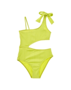 Великолепное монокини на одно плечо, зеленый Splendid