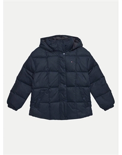 Пуховик стандартного кроя, синий Tommy hilfiger