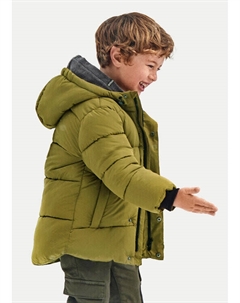 Пуховик стандартного кроя, зеленый Mayoral