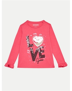 Блуза стандартного кроя, розовый Guess