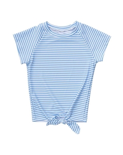 Топ в устойчивую полоску с узлом Rash, синий Snapper rock