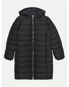 Пуховик стандартного кроя, черный Guess