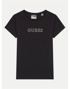 Футболка стандартного кроя, черный Guess