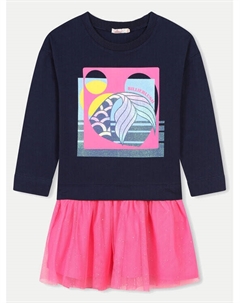 Трикотажное платье обычного кроя, синий Billieblush