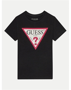 Футболка стандартного кроя, черный Guess