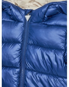 Пуховик стандартного кроя, синий Guess