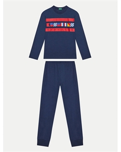 Пижамы стандартного кроя, синий United colors of benetton