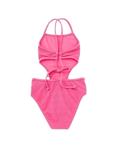 Великолепный цельный комбинезон с вырезом, розовый Splendid