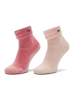 Комплект из 2-х высоких детских носков, розовый Tommy hilfiger