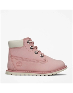 6-дюймовые ботинки с боковой молнией для малышей Pokey Pine, цвет Light Pink Nubuck Timberland