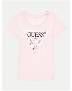 Футболка стандартного кроя, розовый Guess