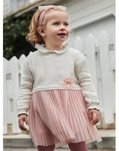 Элегантное платье обычного кроя, розовый Mayoral