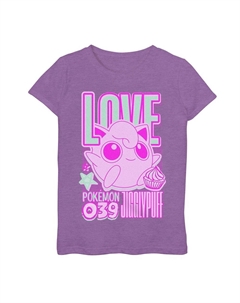 Футболка Pokemon Jigglypuff для девочек 039 Love Neon Tee, цвет Purple Berry Licensed character